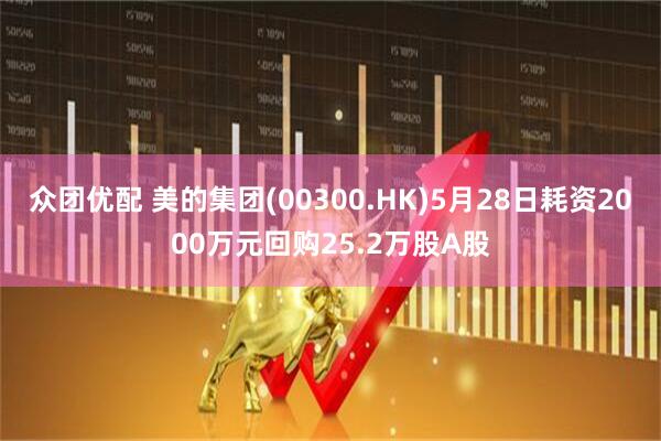 众团优配 美的集团(00300.HK)5月28日耗资2000万元回购25.2万股A股